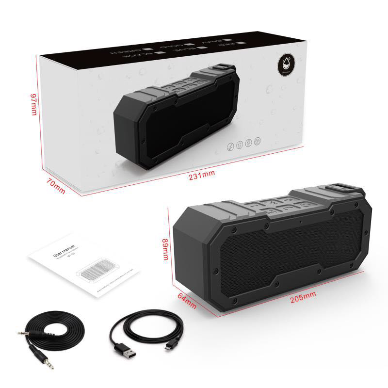 New Waterproof IPX6 Speaker package