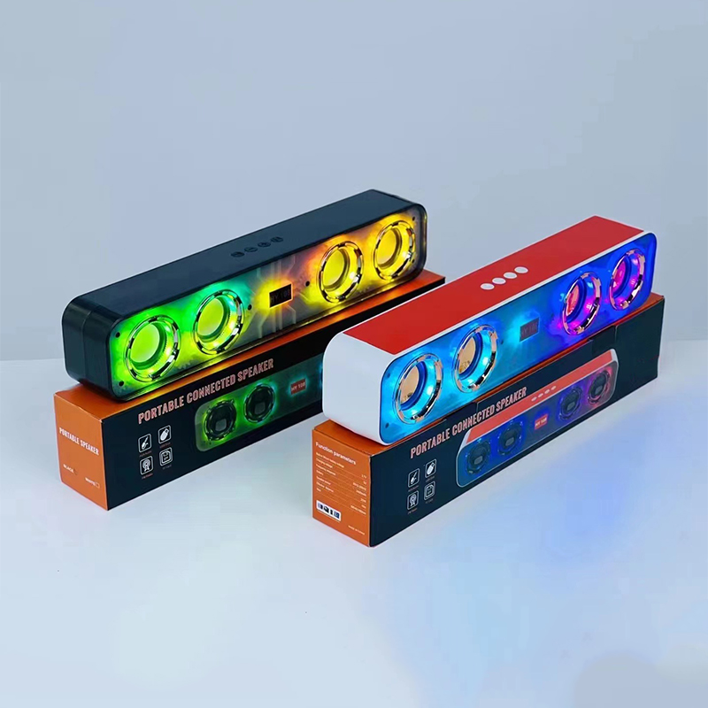 Portable Bluetooth soundbar with LED Ambiance